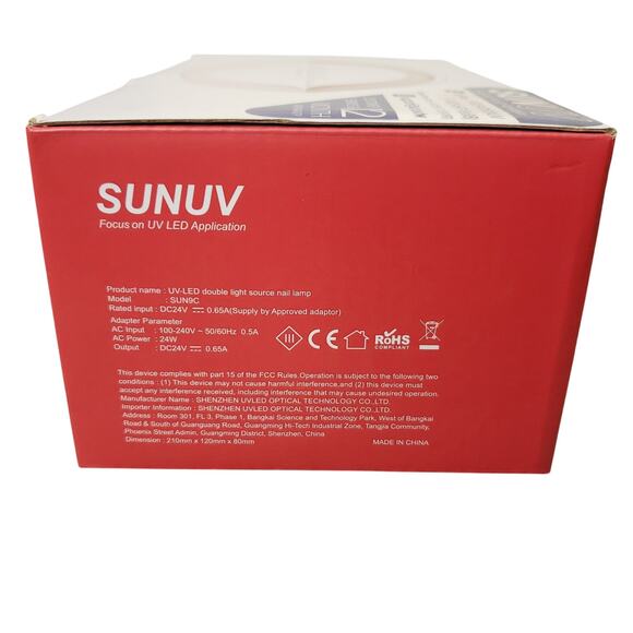 Sunuv Sunshine Nails UV Nail Lamp Sun 9C 2 in 1 Led/UV Lamp NIB - Picture 5 of 8